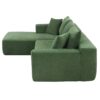 Modular Sectional Living Room Sofa Set, Modern Minimalist Style Couch, Upholstered Sleeper Sofa Salon, 2 Piece Free Combination, L-Shape - Green - Image 4