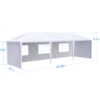 10X30' Wedding Party Canopy Tent Outdoor Gazebo With 5 Removable Sidewalls - White - Image 3