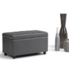 Darcy - Storage Ottoman Bench - Stone Gray - Image 8
