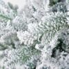 7Ft Snow Flocked Hinged Artificial Christmas Tree With Fluffy Branches And Snow Tips - White - Image 6