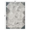 Geometrix - 5'3" X 7'3" Area Rug With Geometric, 3D Effect - Gray / Ivory - Image 6