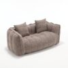 Soft Beanbag Chair With High Resilience Foam Core For Two People - Brown - Image 23