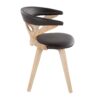 Gardenia - Mid-Century Modern Dining / Chair - White Washed / Brown - Image 2