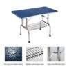 Folding Dog Pet Grooming Table Heavy Duty Stainless Steel Pet Dog Cat Grooming Table - Blue - Image 8