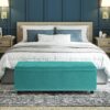 Hamilton - Storage Ottoman - Aqua Blue - Image 7