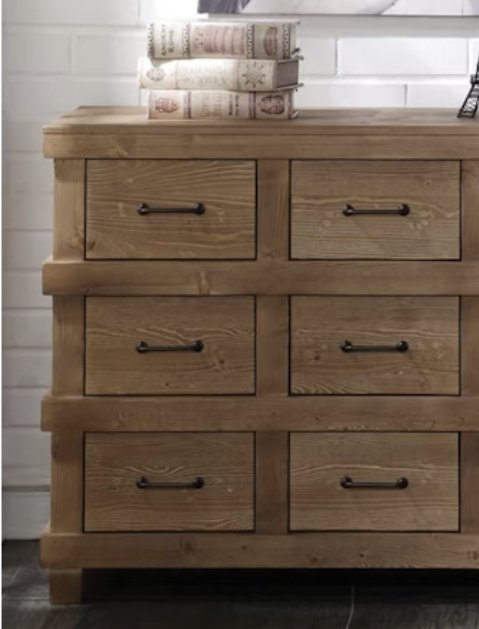 Adams - Anqtique Dresser - Brown Oak - Image 2