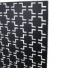 Outdoor / Indoor Privacy Screen Metal Privacy Screen, Freestanding Decorative Privacy Screen For Deck Balcony Patio - Black - Image 9