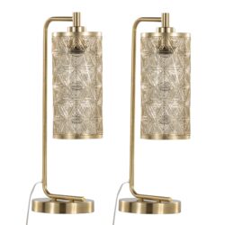 Gwen - Contemporary Task Lamp (Set of 2) - Royal Gold