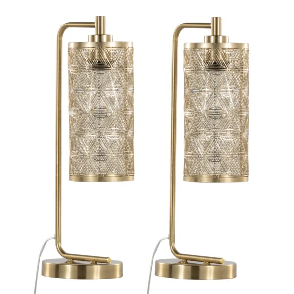 Gwen - Contemporary Task Lamp (Set of 2) - Royal Gold