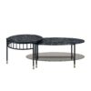 Silas - Engineered Stone Top Nesting Table - Black - Image 3