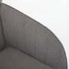 Adjustable Office Chair, Ergonomic Swivel Chair Velvet, Comfortable For Long Sitting - Gray - Image 14