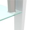 Clear Coffee Table, Modern Side Center Tables - White - Image 8