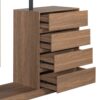 Wardrobe With 4 Drawers And 3 Shelves - Espresso - Image 7