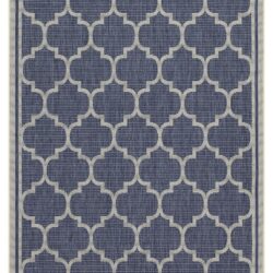 Sunshine - 5'3" X 7'3" Indoor, Outdoor Area Rug Polypropylene - Blue