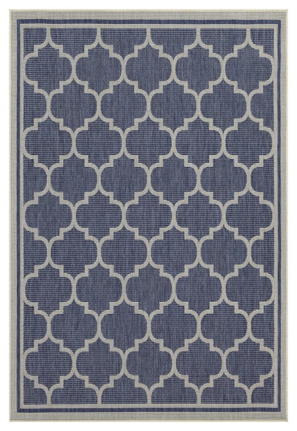 Sunshine - 5'3" X 7'3" Indoor, Outdoor Area Rug Polypropylene - Blue
