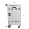Mobile Charging Cart For Tablets Laptops 35 Device Capacity Matt Metal - Antique White - Image 4