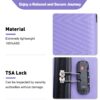 Luggage 4 Piece Lightweight Suitcase With Rotating Wheels, 24" And 28" With Tsa Lock, (16/20/24/28) - Light Purple - Image 8
