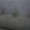 Mid Century Modern Loveseat Sofa With Button Tufted Backrest - Dark Gray - Image 11