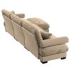 Super Comfort Oversized Modular Velvet Sectional Sofa With Movable Ottoman Convertible L Shaped Couch For Living Room - Camel - Image 12