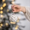 Christmas Ball Ornaments, Decorative Hanging Ball Christmas Tree Ornaments, For Holiday Party Decorations (Set of 12) - White - Image 3