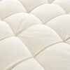 Chaise Lounge Sofa Bed With Tufted Seat And Detachable Pillows Chenille - Beige - Image 18
