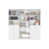 Salina - 3 Piece Living Room Set With Bookcases, Spacious Design - White - Image 4