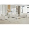 Cozy Upholstered Sofa Set Oversized Comfy Cloud Sofa Double Cushion Sofa Group Plush Cushion Sofa Couch For Living Room - Beige - Image 10