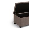 Sienna - Storage Ottoman Bench - Fawn Brown - Image 7