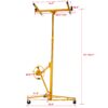 Drywall Panel Hoist Lift For 16Ft Panels With Sturdy Steel Construction - Yellow - Image 3