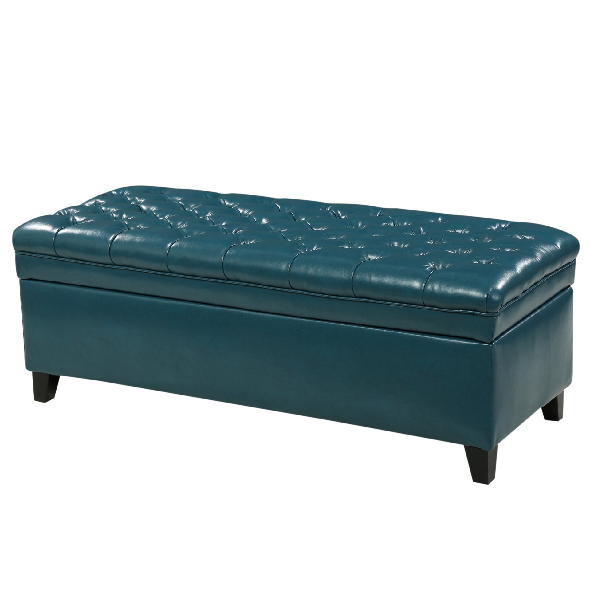 Juliana - Teal Storage Ottoman With Spacious Interior - Teal - Image 6