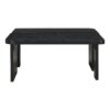 Modern Minimalist Coffee Table Set, Rectangle Coffee Table With Splicing Design, Multifunctional Combination Table For Living Room - Black - Image 7