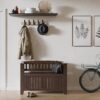 Acadian - Small Entryway Storage Bench - Brunette Brown - Image 10