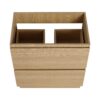 Modern Freestanding Bathroom Vanity Cabinet With Double Drawer - Oak - Image 6