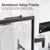 Modern Semi Frameless Double Sliding Shower Door With Sgcc Tempered Glass - Matte Black - Image 5