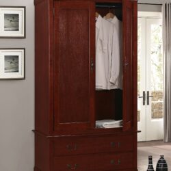 Wood Armoire Elegant - Cherry
