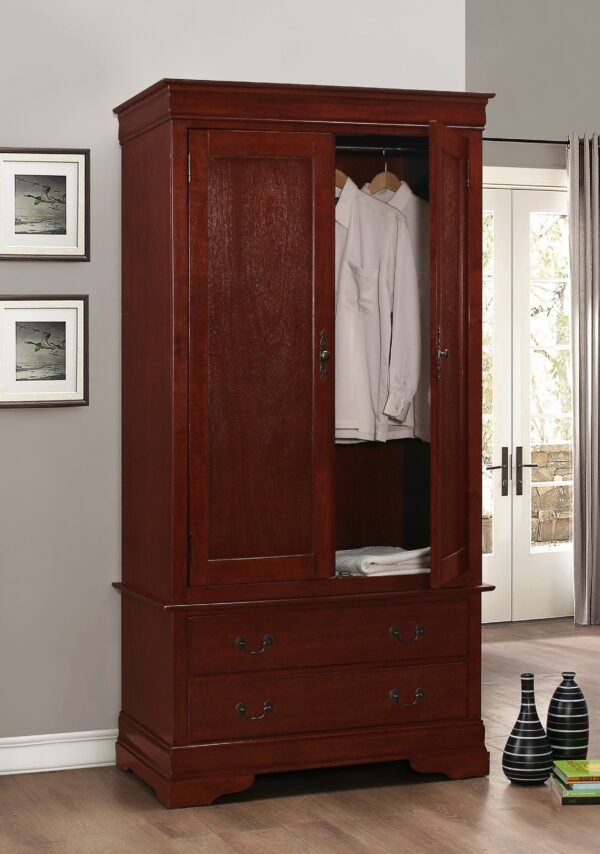 Wood Armoire Elegant - Cherry