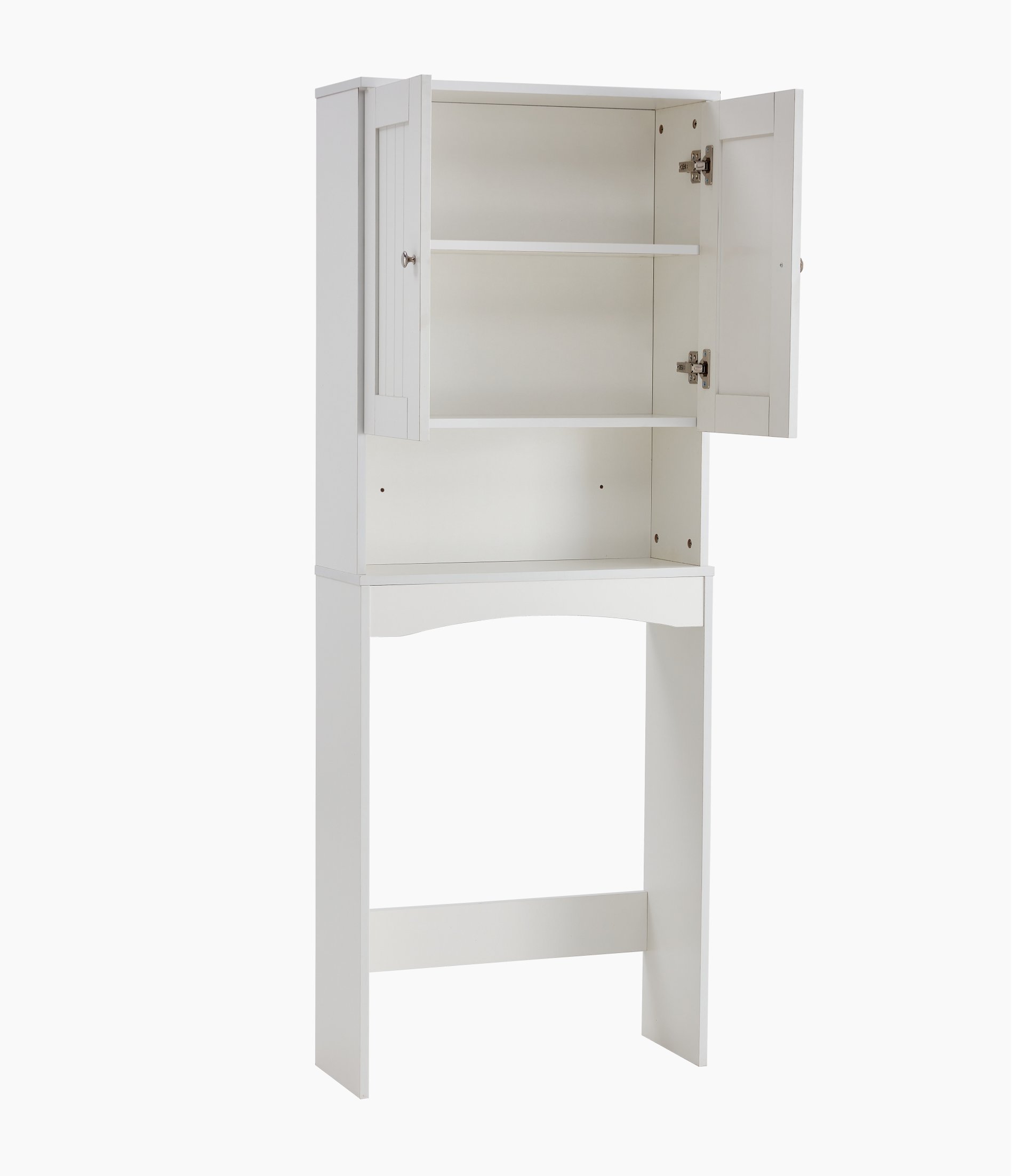Home Bathroom Shelf Over-The-Toilet, Bathroom Spacesaver, Bathroom Storage Cabinet Organizer - White - Image 7