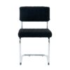 Modern Luxury Dining Chair With Metal Legs And Bow Design (Set of 4) - Black - Image 13
