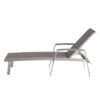 Oxton - Outdoor Chaise Lounge With Adjustable Aluminum Frame - Gray - Image 9
