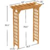 Arbor, Wedding Arch For Ceremony, Trellis For Plant Climbing, Christmas Decor Pergola For Garden Backyard - Yellow - Image 2