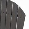 Outdoor Weather Resistant Acacia Wood Adirondack Dining Chairs Set (Set of 2) - Dark Gray - Image 12