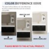 Modern Style 48" Wall Mounted Bathroom Vanity With Thick Edged Resin Basin And Storage Rack Plywood - Black Chestnut - Image 10