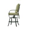 Bar Chair With Back And Seat Cushion (Set of 2) - Antique Bronze - Image 2
