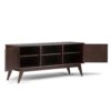 Draper - Mid Century Low TV Media Stand - Medium Auburn Brown - Image 2