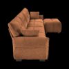 Modular 4 Seater Sofa With Ottoman, Configurable Frame In Premium, High Resilience Cushions - Burnt Orange - Image 16