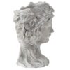 Cement Bust Wall Planter Indoor Outdoor Home Garden Decor, 8 - Gray - Image 4
