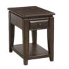 Traditional Chairside Table With Storage - Mahogany - Image 2