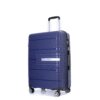 Hardshell Suitcase Double Spinner Wheels Pp Luggage Sets Lightweight Durable Suitcase With Tsa Lock, 3 Piece Set (20/24/28) - Navy - Image 10