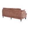 Modern Chenille 2 Seater Sofa With LED Light, USB Port, And Storage Bag - Pink - Image 20