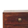 Mini 2 Drawer Bedside Table - Walnut - Image 6